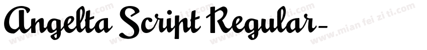 Angelta Script Regular字体转换